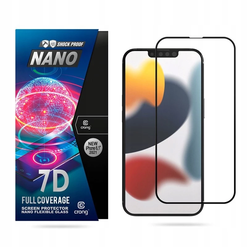 Hybrid Glass Crong 7D Nano Flexible Glass Apple – apsauginis stiklas iPhone