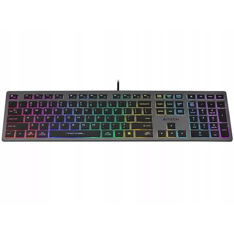 Laidinė klaviatūra A4Tech FSTYLER FX60H su neoniniu foniniu apšvietimu