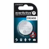 Ličio moneta/plokščia baterija everActive CR2450, 3 V, 5 mm aukščio – pakuotė po 5 vnt.