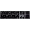 Mechaninė klaviatūra Matias FK318B-UK Aluminum Mac Hub 2xUSB Space Gray – su USB šakotuvu
