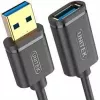 Unitek Y-C4030GBK USB 3.1 Gen 1 ilginamasis kabelis, A tipo kištukas į lizdą, 3 m, juodas
