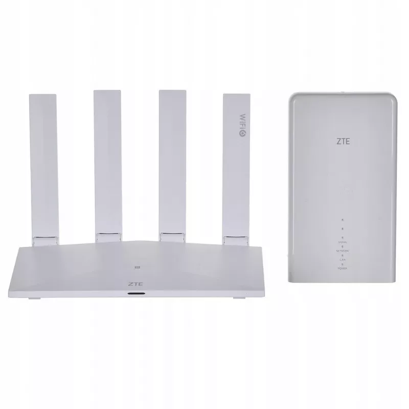 Wi‑Fi maršruto parinkimo rinkinys ZTE MC889 su 5G LTE lauko įrenginiu, Wi‑Fi 6, dvi juostos 2,4/5 GHz, 160 MHz, 5x Gigabit prievadai, PoE, IP65 lauke