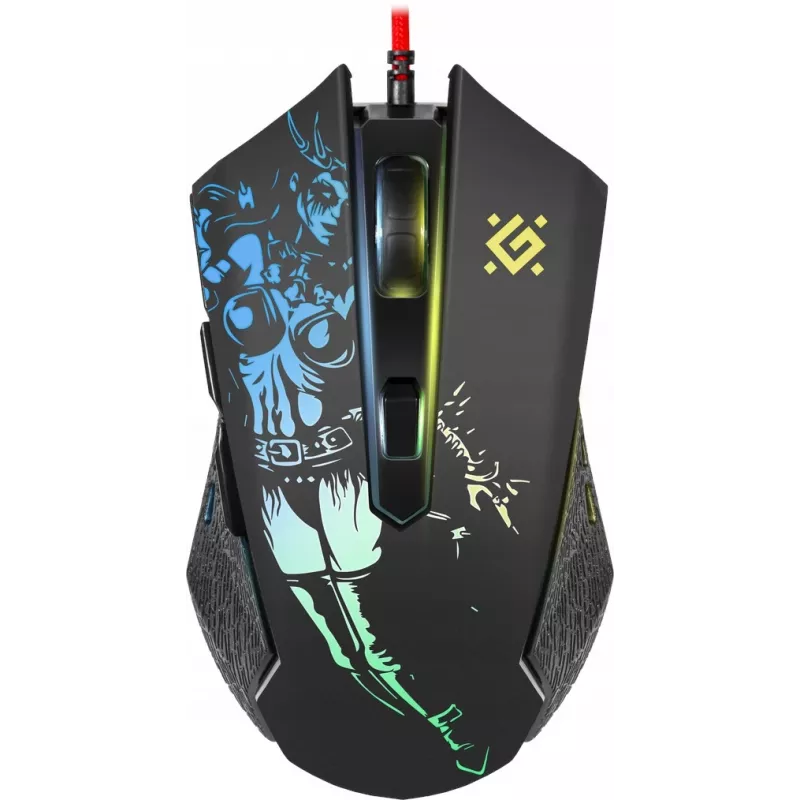 Žaidimų optinė laido pelė DEFENDER GM-933 SIN'SISTER 7200dpi 6P RGB