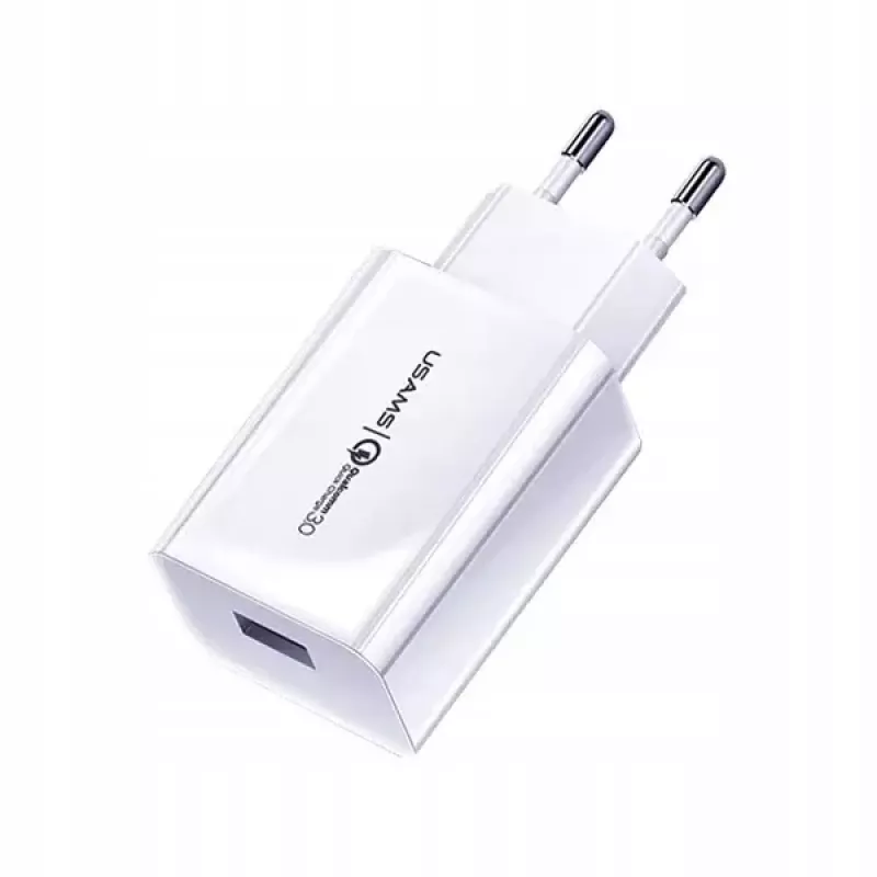 Usams USA000445 Power Adapter Baltas