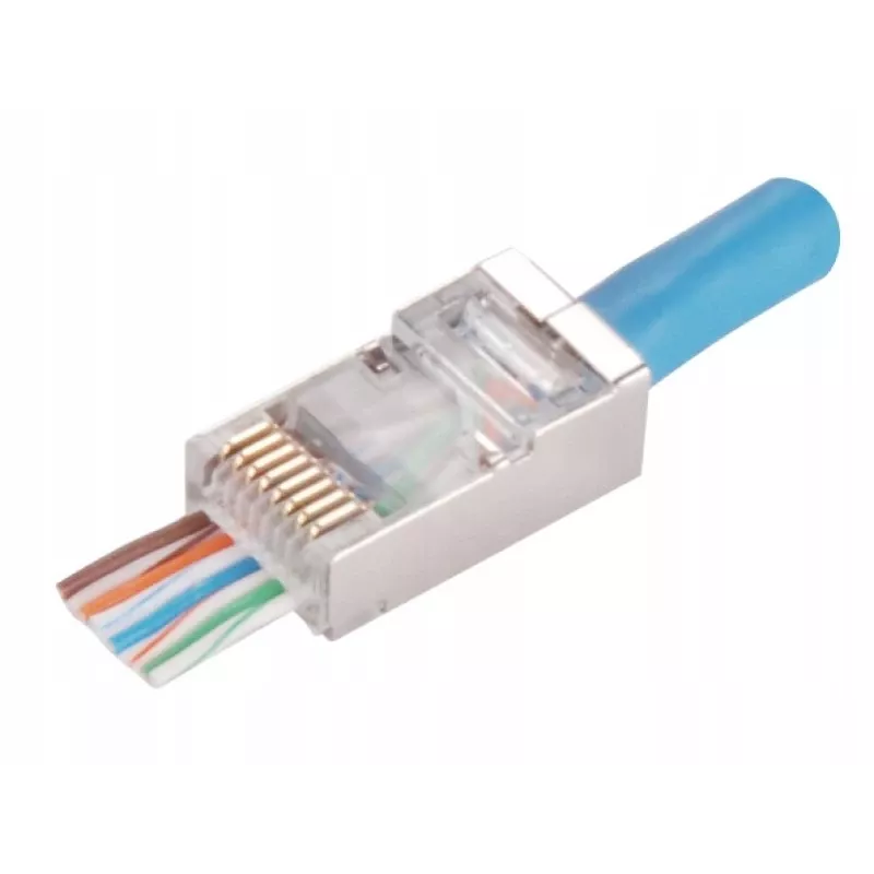 Alantec WT116 RJ45 STP Cat.5e tiesus kištukas, ekranuotas, 8P8C, pakuotėje 100 vnt.