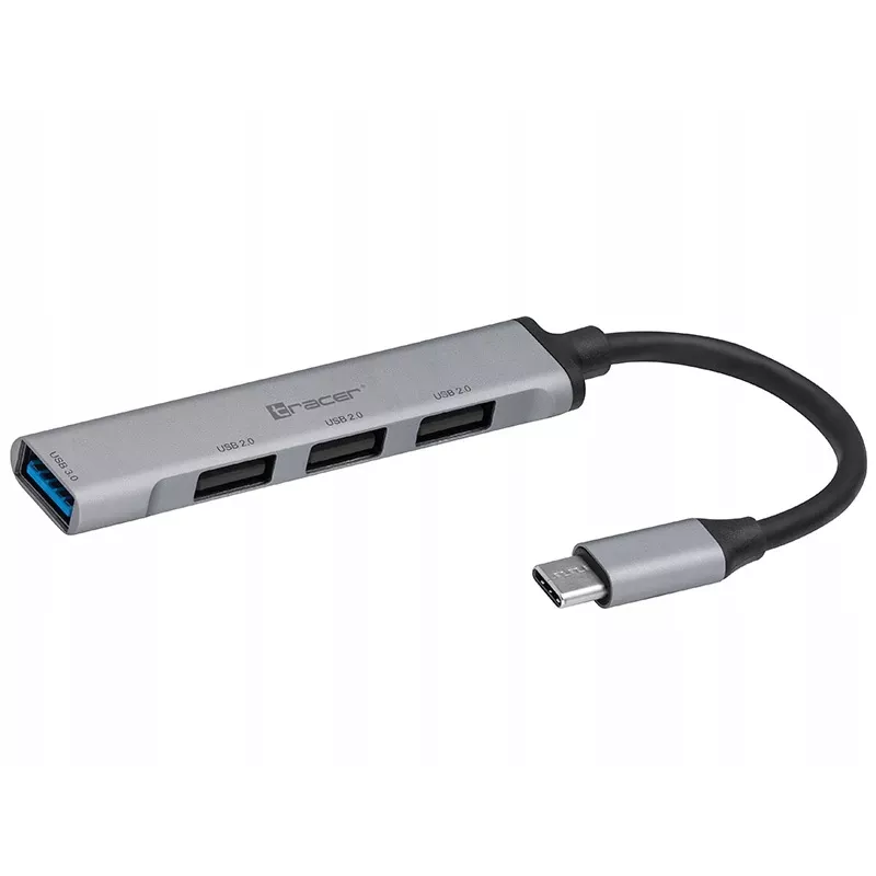 Tracer H40 USB Type-C aliuminio USB 3.0/2.0 šakotuvas