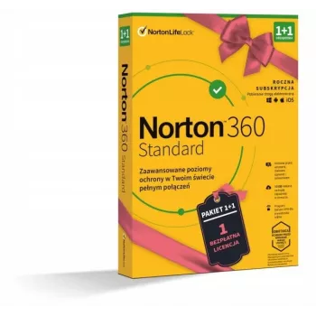 Norton 360 Standard BOX Promo 10GB PL 1 Vartotojas 1+1 Įrenginiai 12 Mėnesių 21411368