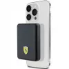 Ferrari Powerbank FEPB5MNCAK 15W 5000mAh Juoda/juoda Metalinis Logotipas MagSafe