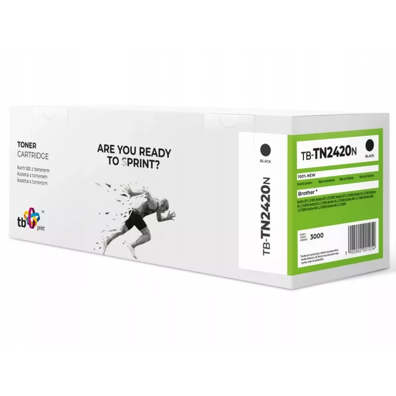 Dažų kasetė Brother TN2420 TB-TN2420N 100% nauja juoda
