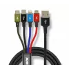 Universalus 4 viename įkrovimo laidas I-BOX USB IKUM4W1