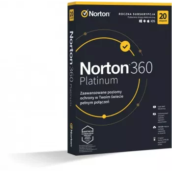 Norton 360 Platinum 100GB 1 metams 20 įrenginių 21427517
