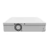 Valdomas L3 jungiklis MikroTik CRS310-8G+2S+IN — 8× 2.5G RJ-45, 2× SFP+, PoE, 1U stovo montavimui, baltas