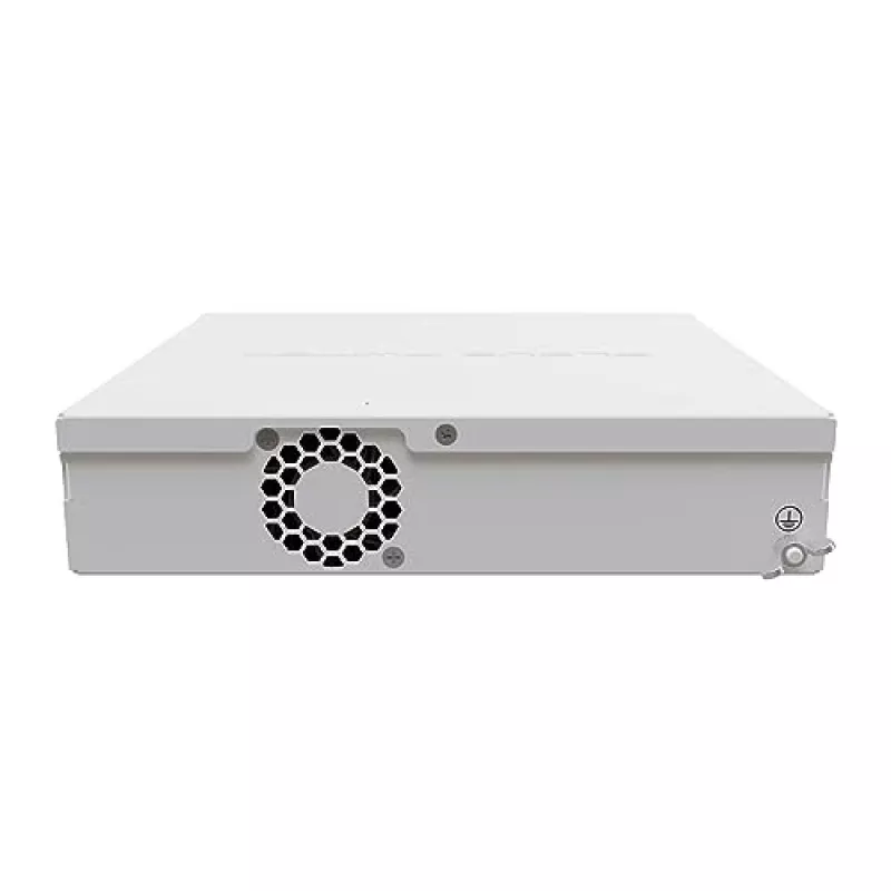 Valdomas L3 jungiklis MikroTik CRS310-8G+2S+IN — 8× 2.5G RJ-45, 2× SFP+, PoE, 1U stovo montavimui, baltas