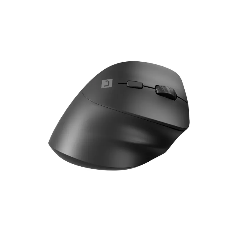 Vertikali belaidė pelė NATEC CRAKE 2 – Bluetooth 5.2, 2400 DPI, 6 mygtukai, dešinei rankai, juoda