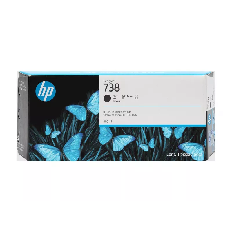 HP 738 300 ml juodos spalvos rašalo kasetė DesignJet
