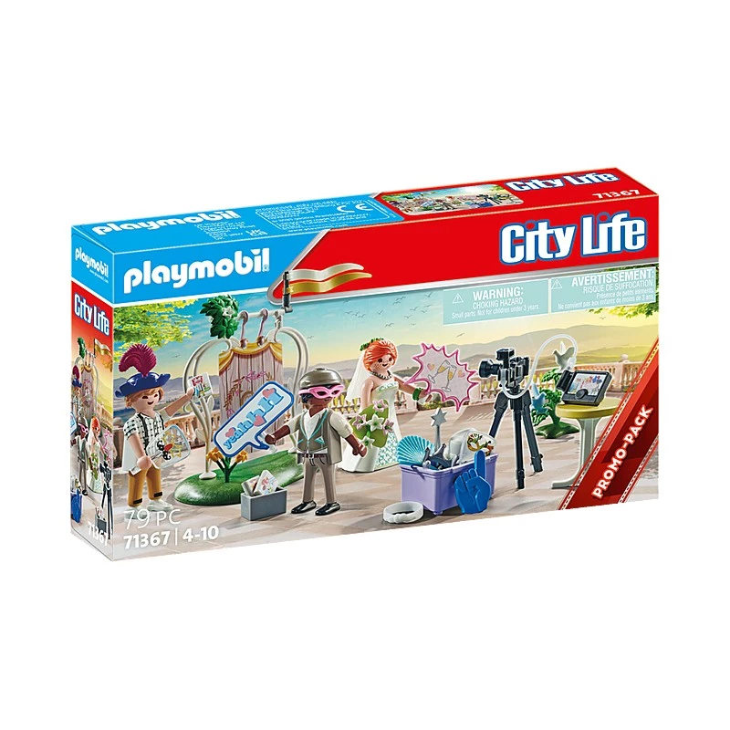 Žaidimų rinkinys Playmobil City Life 71367 – vestuvių fotobūdelė, 79 detalės, nuo 4 metų
