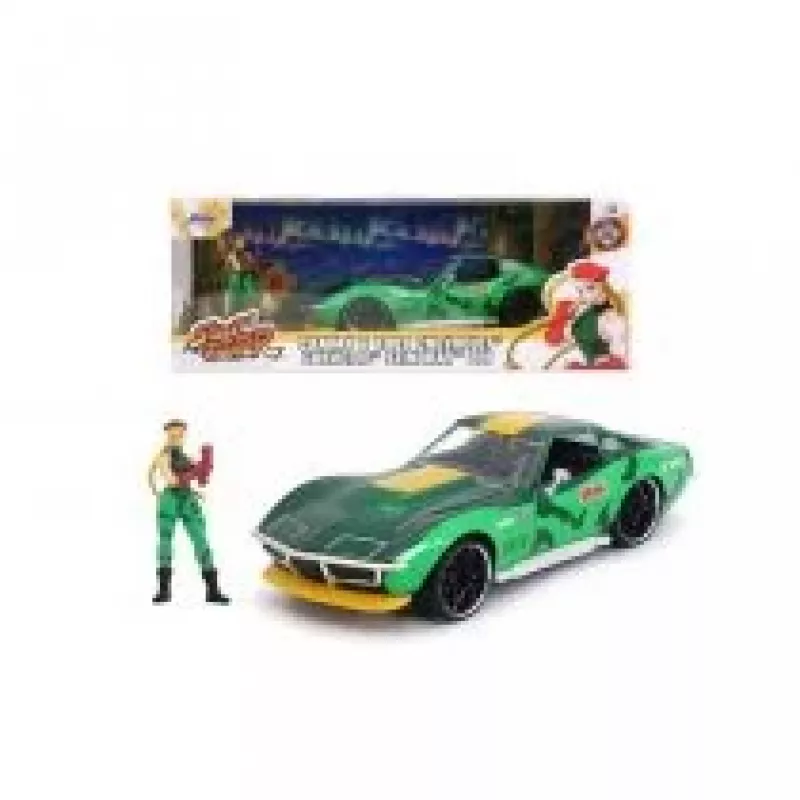 Automobilis Jada Toys Street Fighter 1969 Chevrolet 1:24 Metal Green
