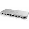 Zyxel XGS1210-12-ZZ0102F tinklo jungiklis valdomas Gigabit Ethernet (10/100/1000) pilka