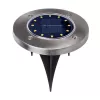 Maclean MCE318 LED saulės energijos takų šviestuvas su smaigaliu, 12 LED SMD, neutrali balta 4000K, 0,7 W, IP44