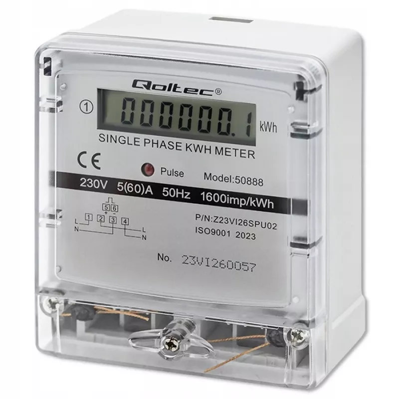 Vienfazis elektroninis elektros energijos skaitiklis 230V LDC