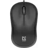 Laidinė optinė pelė DEFENDER PATCH MS-759 USB Type-A, ambidekstrinė, 1000 DPI, juoda