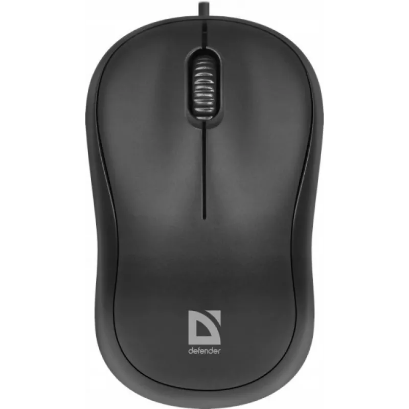 Laidinė optinė pelė DEFENDER PATCH MS-759 USB Type-A, ambidekstrinė, 1000 DPI, juoda