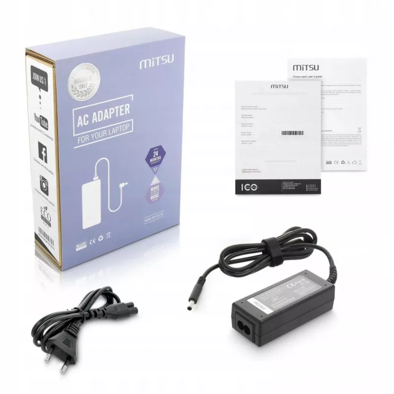 Maitinimo adapteris MITSU ZM/DEL19523 19,5V 2,31A nešiojamiems įrenginiams