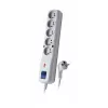 Apsauginis filtras LESTAR LF-530WA, 3L EMI/RFI, 1,5 m, pilka
