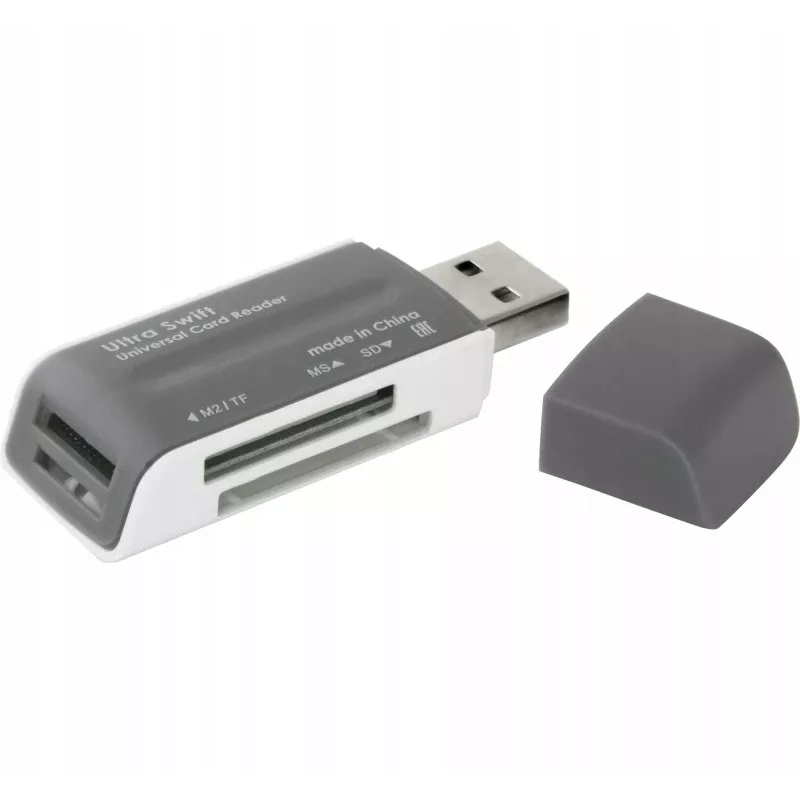 Kortelių skaitytuvas DEFENDER ULTRA SWIFT USB 2.0 model 83260 – suderinamas su SD ir microSD kortelėmis