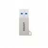 Unitek A1034NI adapteris iš USB-A kištuko į USB-C lizdą, USB 3.1 Gen1, sidabrinis