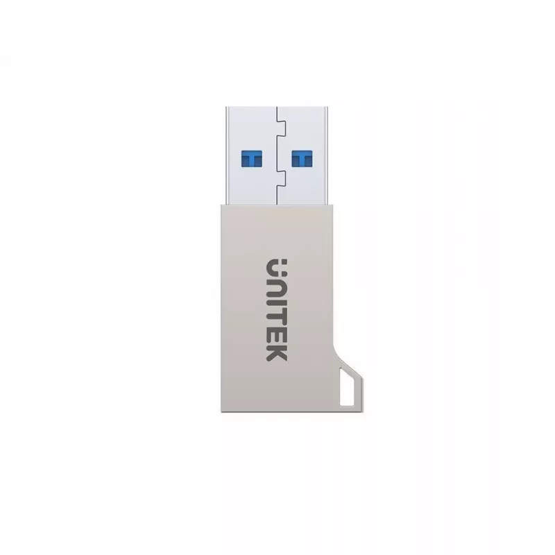 Unitek A1034NI adapteris iš USB-A kištuko į USB-C lizdą, USB 3.1 Gen1, sidabrinis