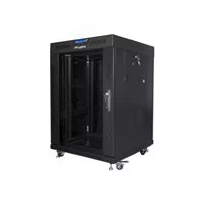 Laisvai pastatomas stovas Lanberg FF01-6615-12BL, 15U, 19 inch, 800 kg, juodas