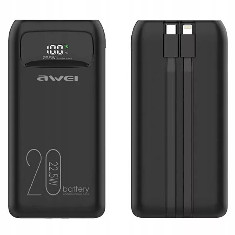 Powerbank 20000mAh P169 K 22.5W USB-C + Apple laidas
