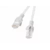 Tinklo kabelis LANBERG Cat6 RJ-45 iki RJ-45, vytos varinės gyslos, U/UTP, 1,5 m, baltas