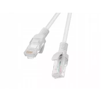 Tinklo kabelis LANBERG Cat6 RJ-45 iki RJ-45, vytos varinės gyslos, U/UTP, 1,5 m, baltas