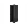 Stovo spinta 19 colių LANBERG FF01-8842-23B 42U su tinkliniu priekiniu dangčiu, juoda
