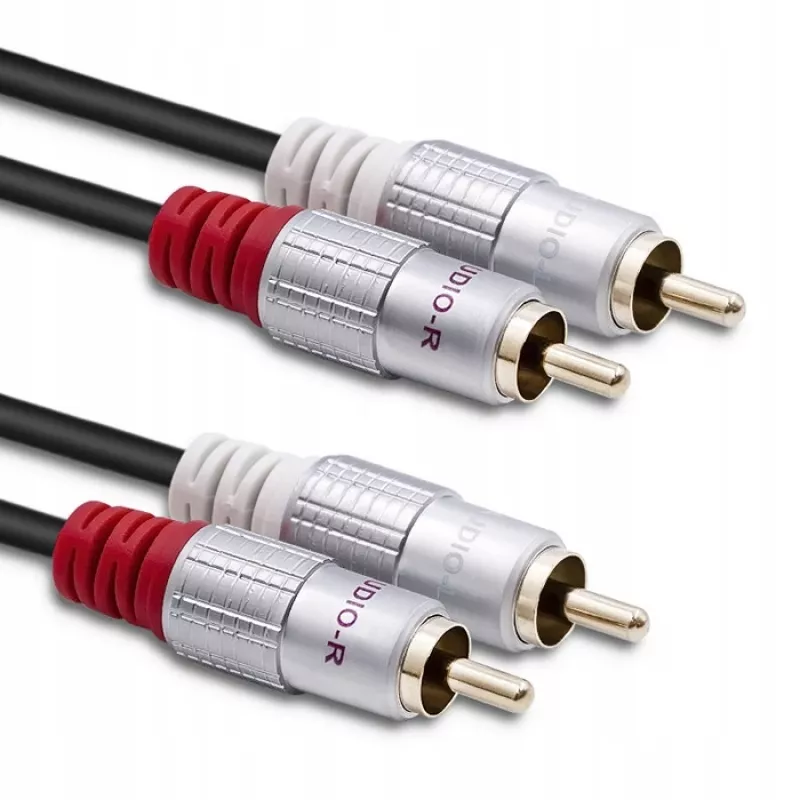 Garso kabelis Qoltec 52338 2 m 2xRCA juodas