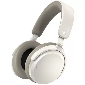 Ausinės Sennheiser ACCENTUM Wireless — belaidės, Bluetooth 5.2 Class 1, 50 h baterija, 0,8 Ah, baltos, uždengiančios ausis, įmontuotas mikrofonas