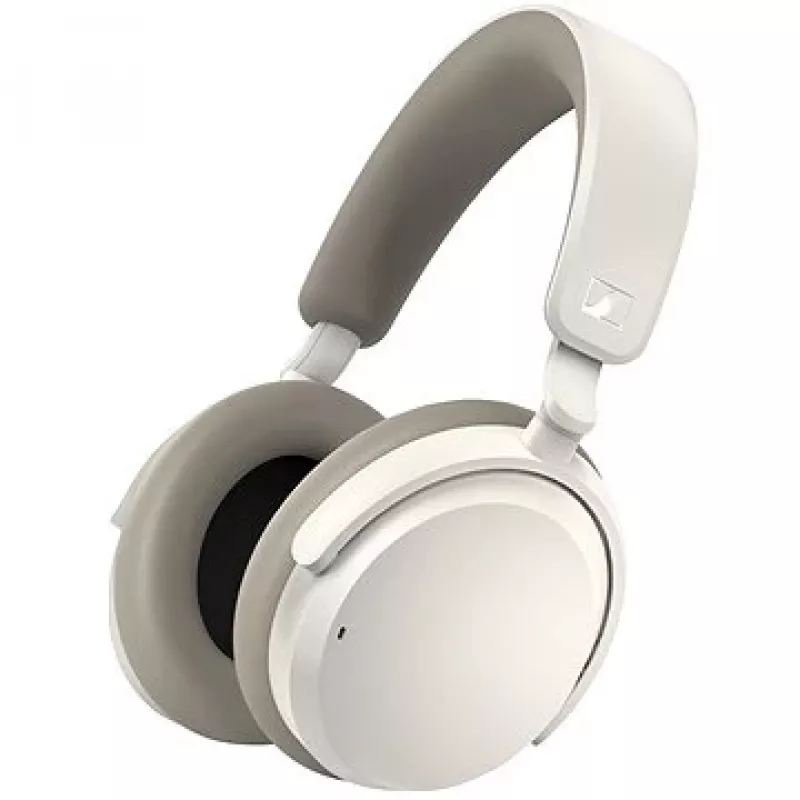 Ausinės Sennheiser ACCENTUM Wireless — belaidės, Bluetooth 5.2 Class 1, 50 h baterija, 0,8 Ah, baltos, uždengiančios ausis, įmontuotas mikrofonas