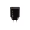 NATEC AC greitasis laidinis sieninis įkroviklis Ribera — 18 W (5–15 V, iki 3 A), 1× USB-A, Huawei FCP/SCP, juodas