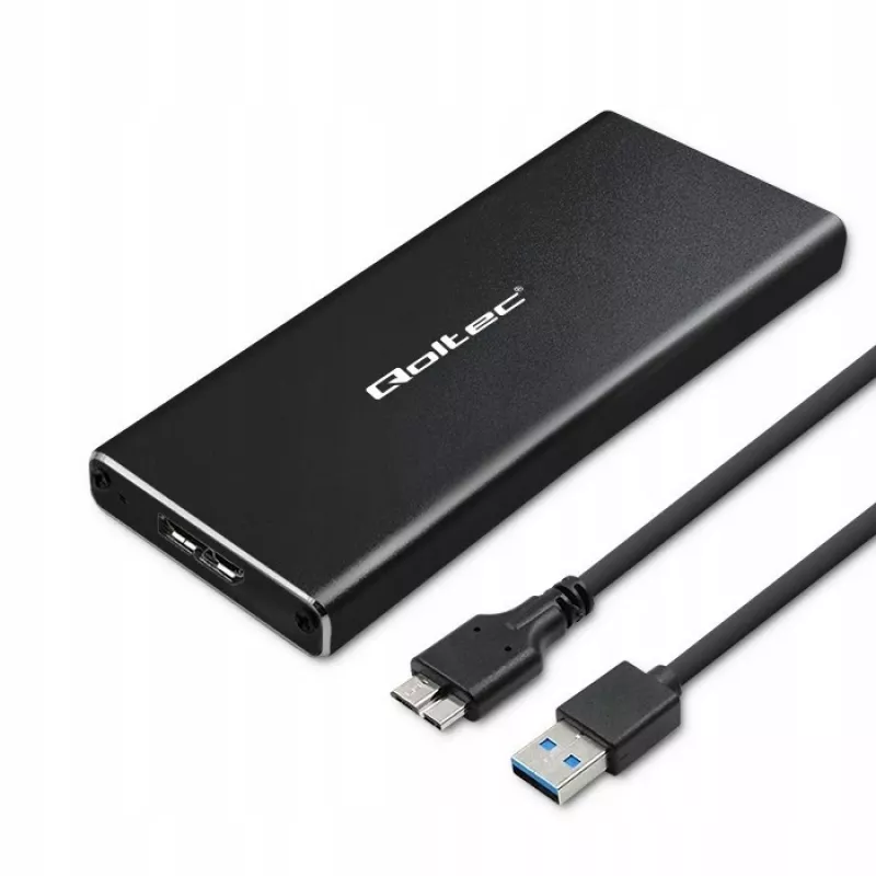 QOLTEC 51854 išorinis M.2 SATA SSD korpusas USB 3.0 be įrankių