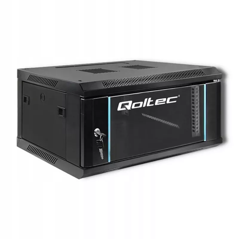 19 colių stelažo spinta QOLTEC 54461, 4U, 600x280x450 mm