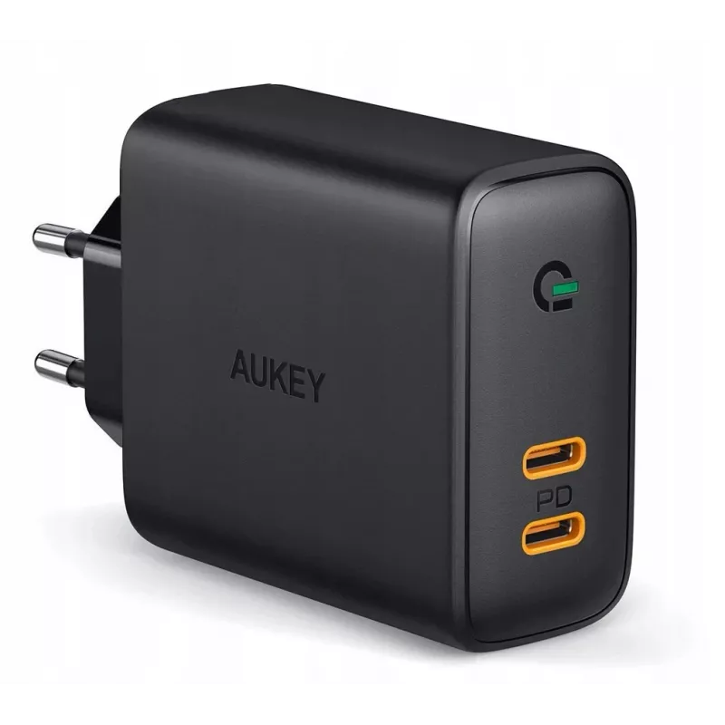 AUKEY PA-D2 mobiliojo įrenginio įkroviklis 36W Juodas Vidaus naudojimui