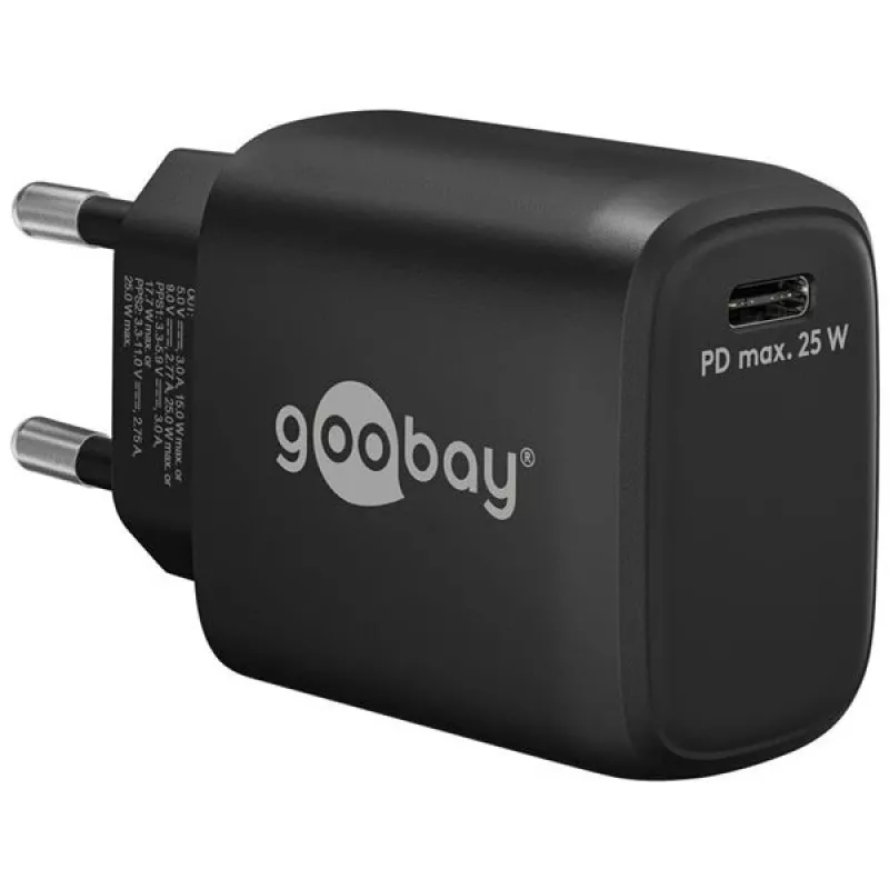 Goobay 65367 Įkroviklis Vidinis AC Nešiojamam Kompiuteriui Išmaniajam Telefonui Planšetei Juodas