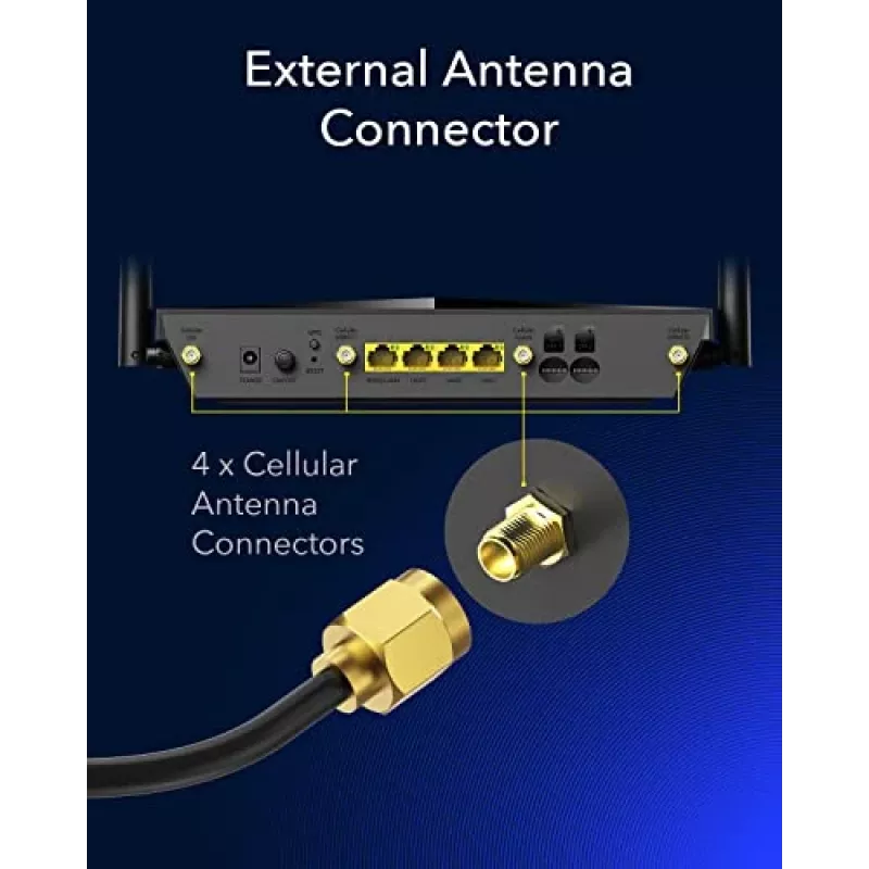 Cudy LT700 4G LTE Cat 6 maršrutizatorius su WiFi, Qualcomm mikroschema, dviguba SIM, AC1200, 4 Gigabit prievadai, OpenVPN