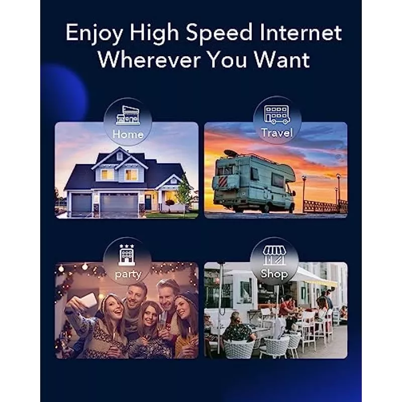 Cudy LT700 4G LTE Cat 6 maršrutizatorius su WiFi, Qualcomm mikroschema, dviguba SIM, AC1200, 4 Gigabit prievadai, OpenVPN