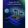 Cudy LT700 4G LTE Cat 6 maršrutizatorius su WiFi, Qualcomm mikroschema, dviguba SIM, AC1200, 4 Gigabit prievadai, OpenVPN