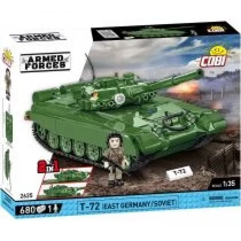 Konstruktorius COBI T-72 Rytų Vokietija / Sovietų Sąjunga, 680 dalių