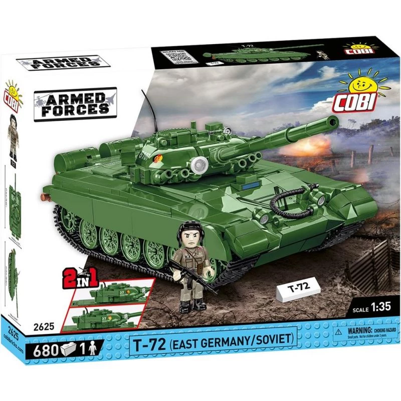 Konstruktorius COBI T-72 Rytų Vokietija / Sovietų Sąjunga, 680 dalių