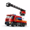 Konstruktorius LEGO City Gaisrinė su sukamu kopėčių automobiliu 60414 — 843 detalės, 5 minifigūrėlės, 220×320×140 mm